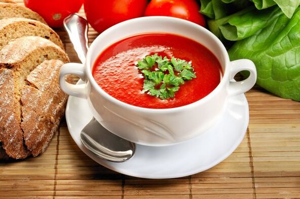 Tomato soup can diversify drinking and eating menus